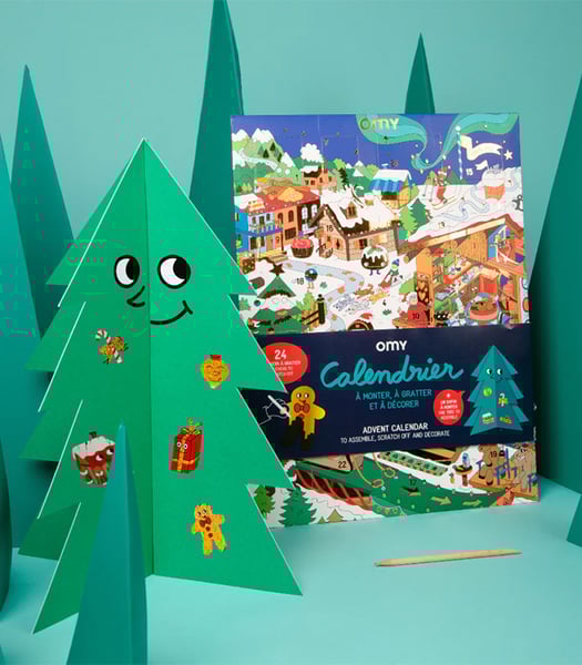 Image of OMY Advent Calendar 3D Christmas tree