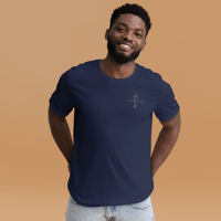 Image 3 of Men's Seahorse Luminescent Trident Tee