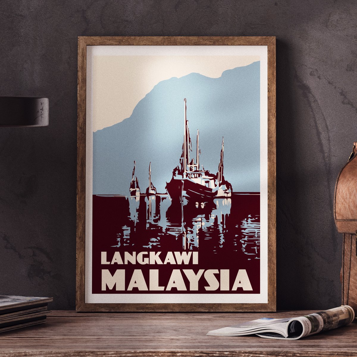 Image of Vintage poster Malaysia - Langkawi - Fine Art Print 