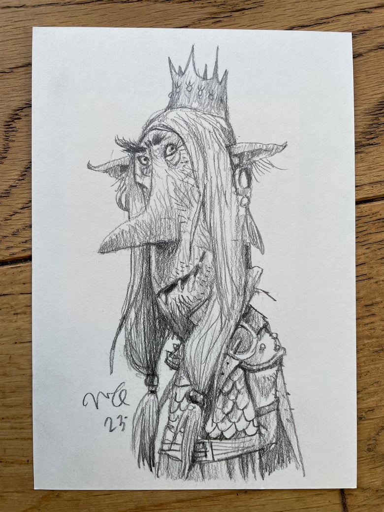Image of 'Goblin King' original artwork.