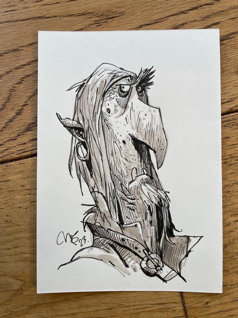Image of 'Goblin 1' original artwork.