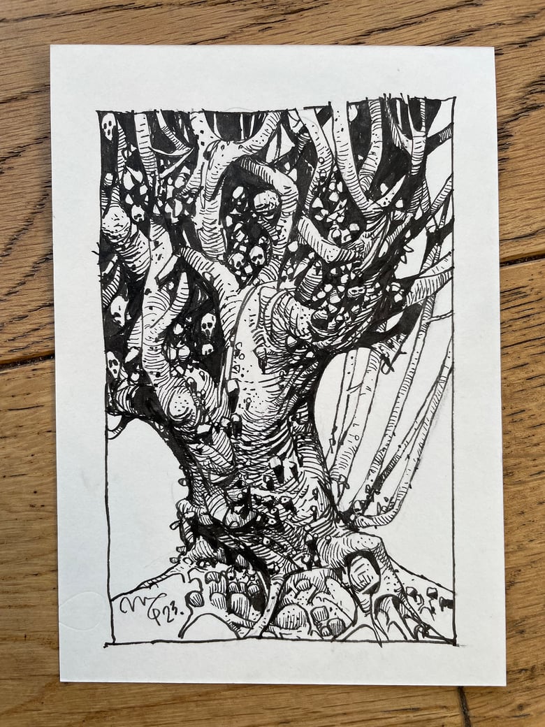 Image of 'Little Bone Tree' original artwork.