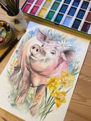 Image of Happy Pig A3 size 