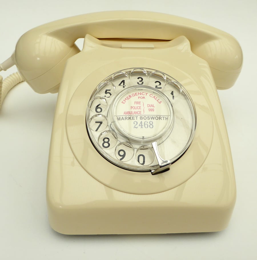 Image of VOIP Ready GPO 746 Dial Telephone  - Ivory