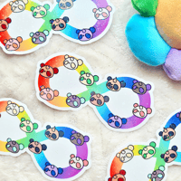 Image 1 of Neurodiversity Appreciation | Panda Diecut Sticker