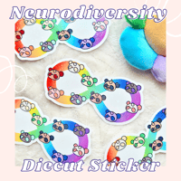 Image 2 of Neurodiversity Appreciation | Panda Diecut Sticker