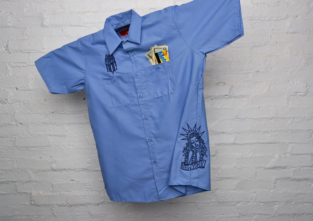 Image of Shirt NYC Red Kap carolina blue