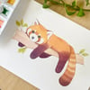 Red Panda | Watercolor art print