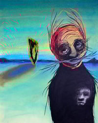 Image 4 of My Only Advocate in the Hereafter 18 x 24" [Original Charcoal & Pastel Drawing Framed]