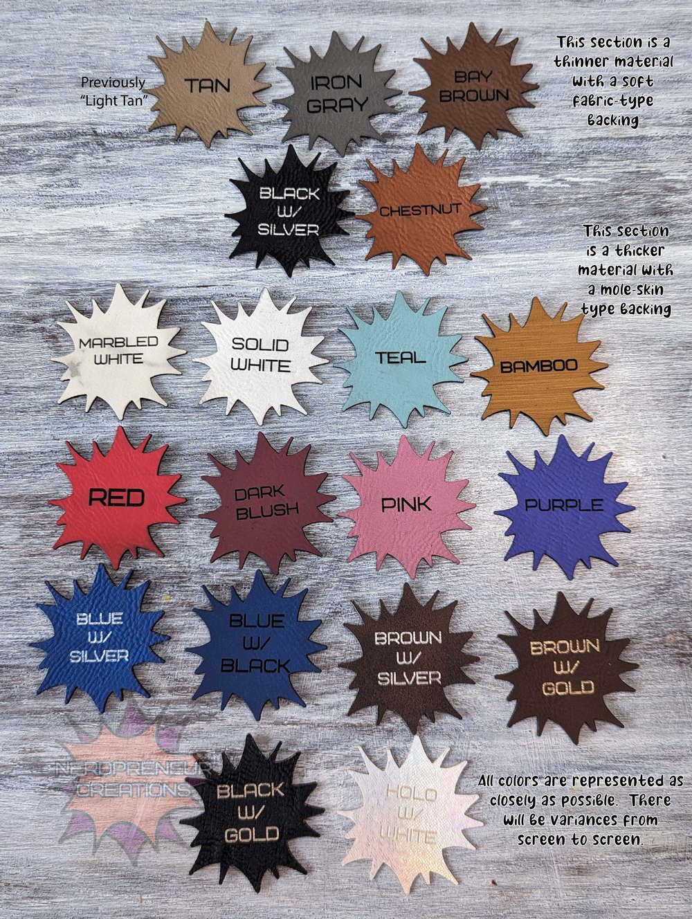 Image of Coffee Lover Themed Multi Design Pack Vegan Leather Patch Set of 6 - Beanie Patches