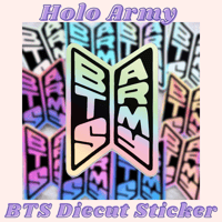 Image 2 of ARMY/BTS Holographic Sticker