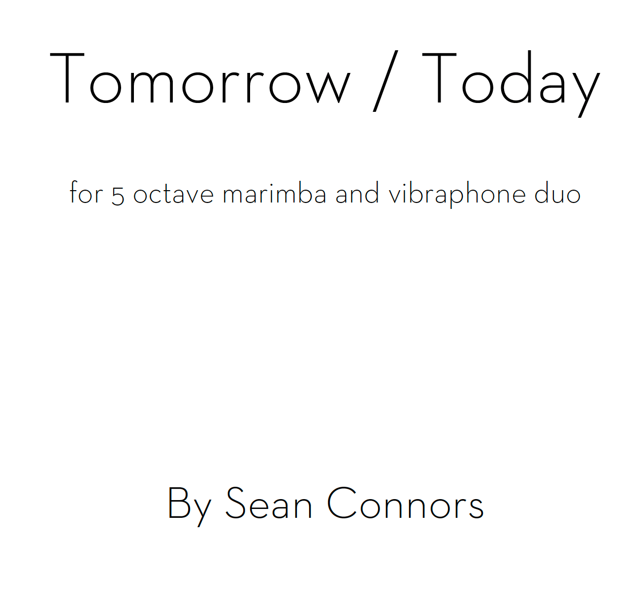 Image of Tomorrow / Today
