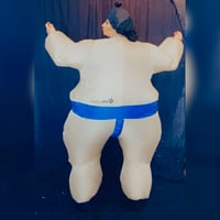 Image 2 of Blue Sumo Halloween Costume + Free Signed 8x10
