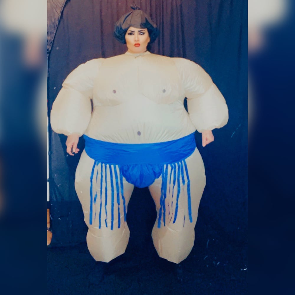 Blue Sumo Halloween Costume + Free Signed 8x10