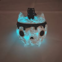 Image 7 of Glow In Dark Kitty Skull Mini Jewelry Box 