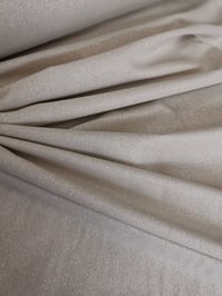 Image 1 of Loneta Beige con hilos Plateados lurex - 12€/m