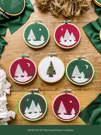 Image 1 of Embroidered Holiday Ornaments Workshop