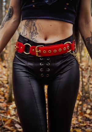 Image of Red Sacrilege Belt ONE OF A KIND SALE  - RRP $165