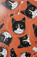 Cats Not Kids Circle Sticker