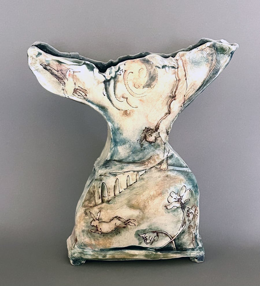 Image of Winged Vase- Laurie Shaman
