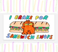 Image of Sandwich Shop Bumper Sticker 