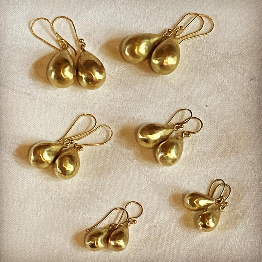 Image of INDIAN GOLD DROP EARRINGS