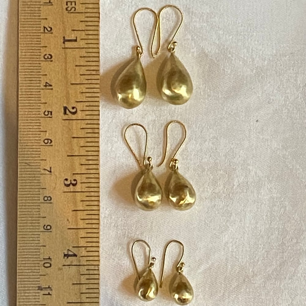 Image of INDIAN GOLD DROP EARRINGS