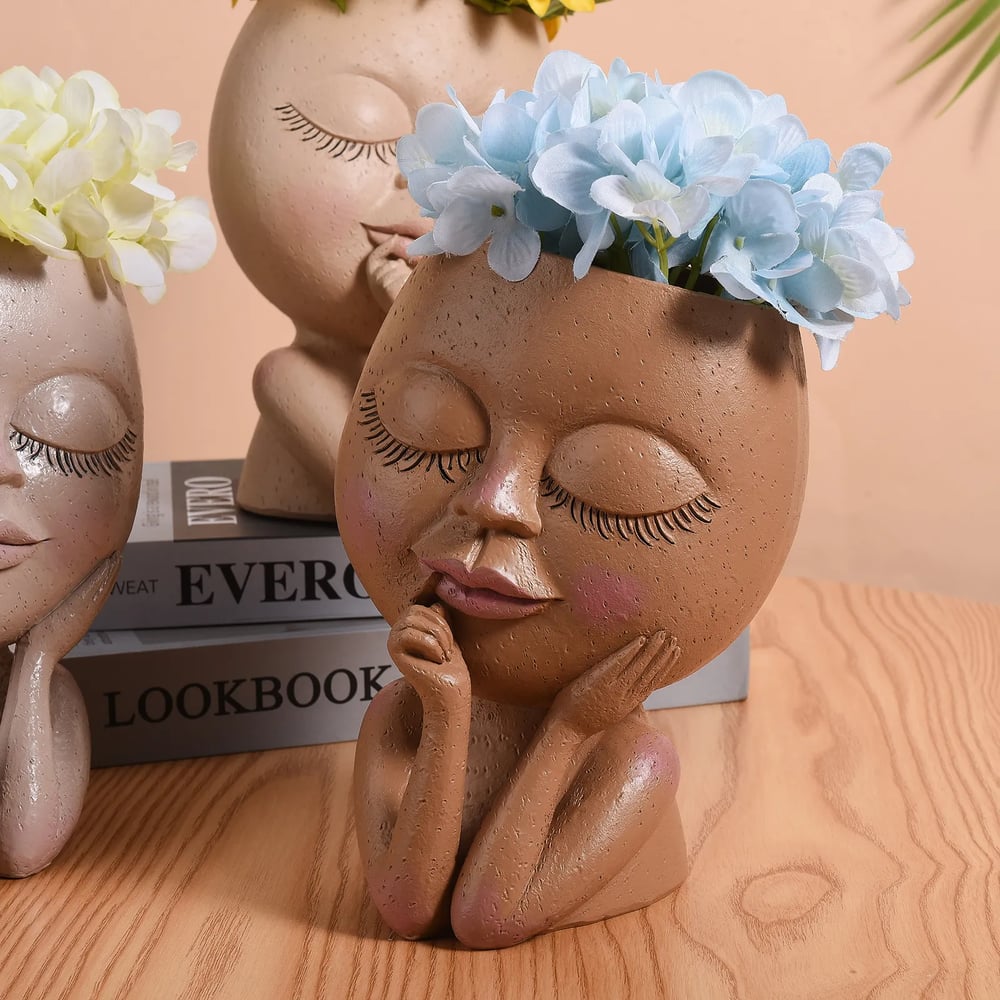 Cute Unique Face Planter Pots for Indoor And Outdoor Plants