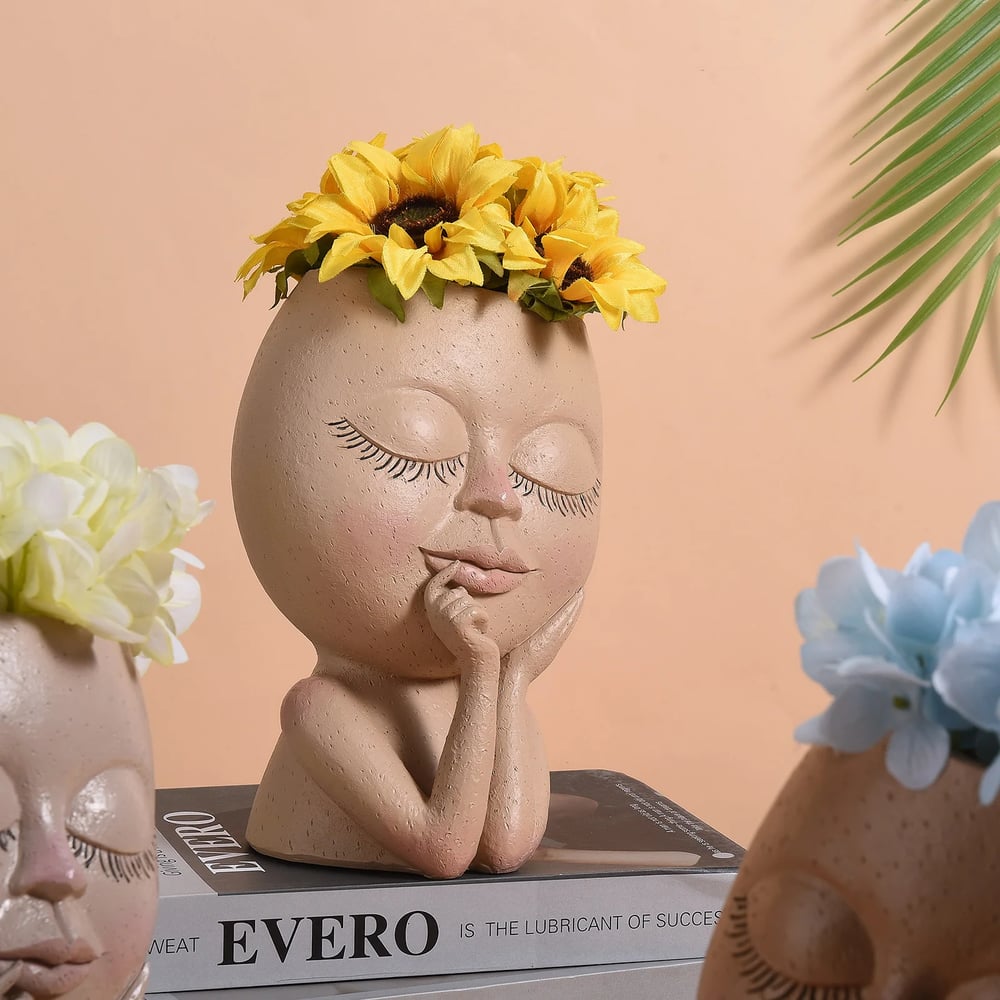 Cute Unique Face Planter Pots for Indoor And Outdoor Plants