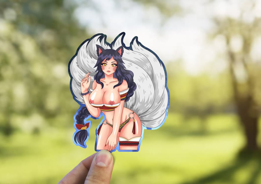 Image of Ahri the Nine Tailed Fox Sticker