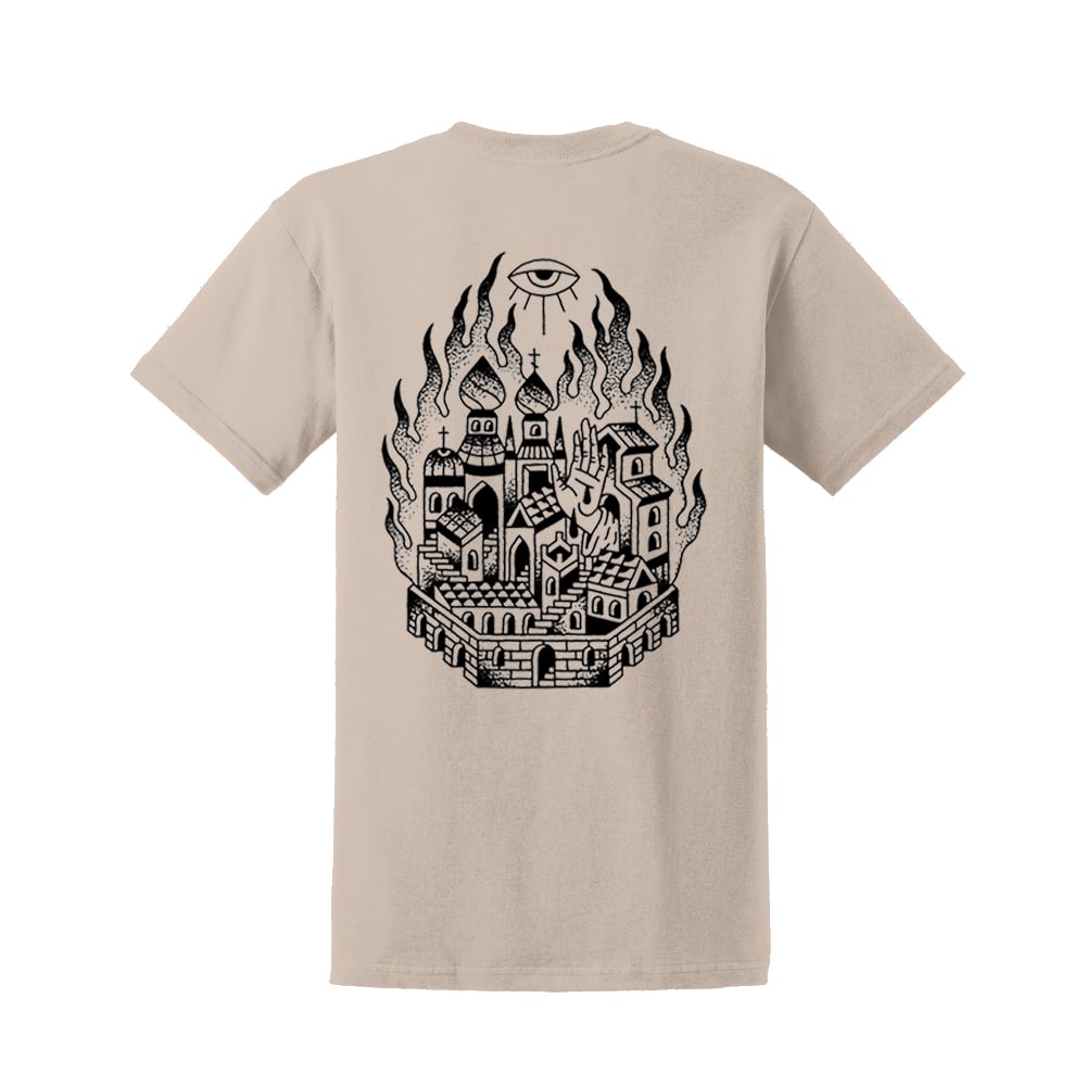 Image of BURNING EMPIRE TEE  SAND