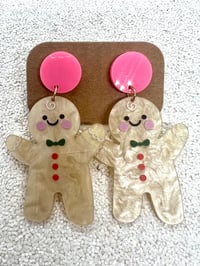 Image 2 of Gingerbread happy cookies earrings 