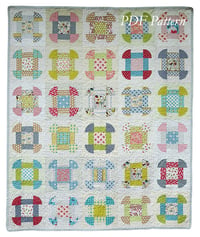 Churn Dash Pie Quilt - PDF Pattern