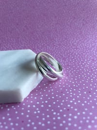 Image 1 of Sterling Silver Russian Wedding Ring