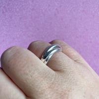 Image 2 of Sterling Silver Russian Wedding Ring