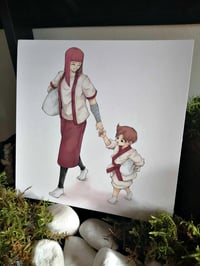 Image 2 of Print carré "Comme une vraie famille"