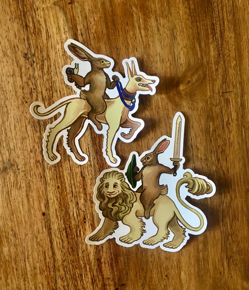 Weird Medieval Guys x Blossom Pigeon Vinyl Sticker Set