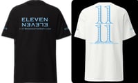 Eleven Eleven T-shirt OG Blue on Black or White