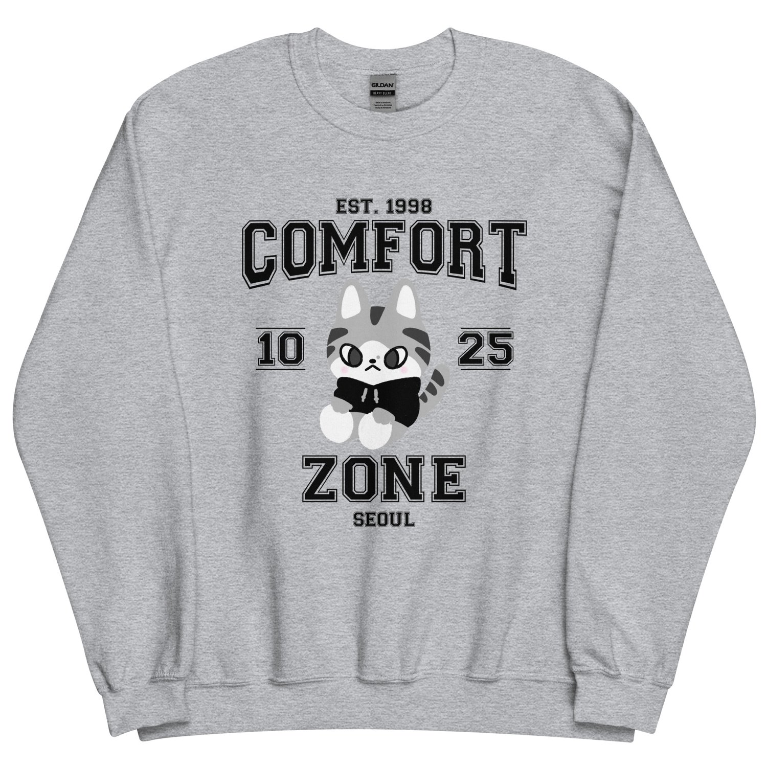 Image of 1025 cat comfort zone sweatshirt