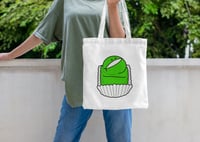 Image 2 of Green FrogCake Tote Bag 