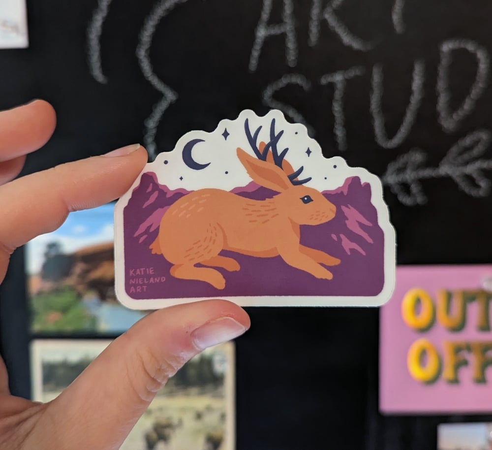 Image of Jackalope sticker