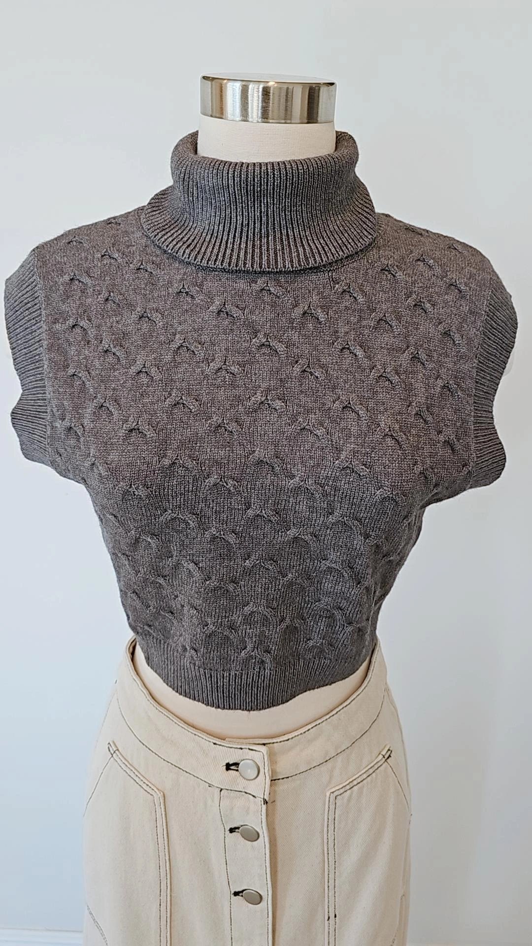 Image of Alyssa crop turtleneck