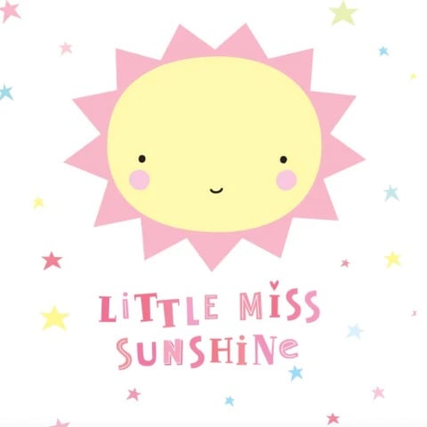 Little Miss Sunshine Wall Stickers