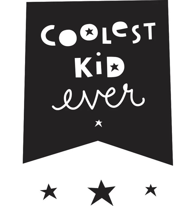 Coolest Kid Ever Wall Sticker Set