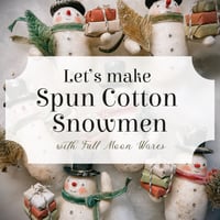 Image 1 of Let's Make Spun Cotton Snowmen kit