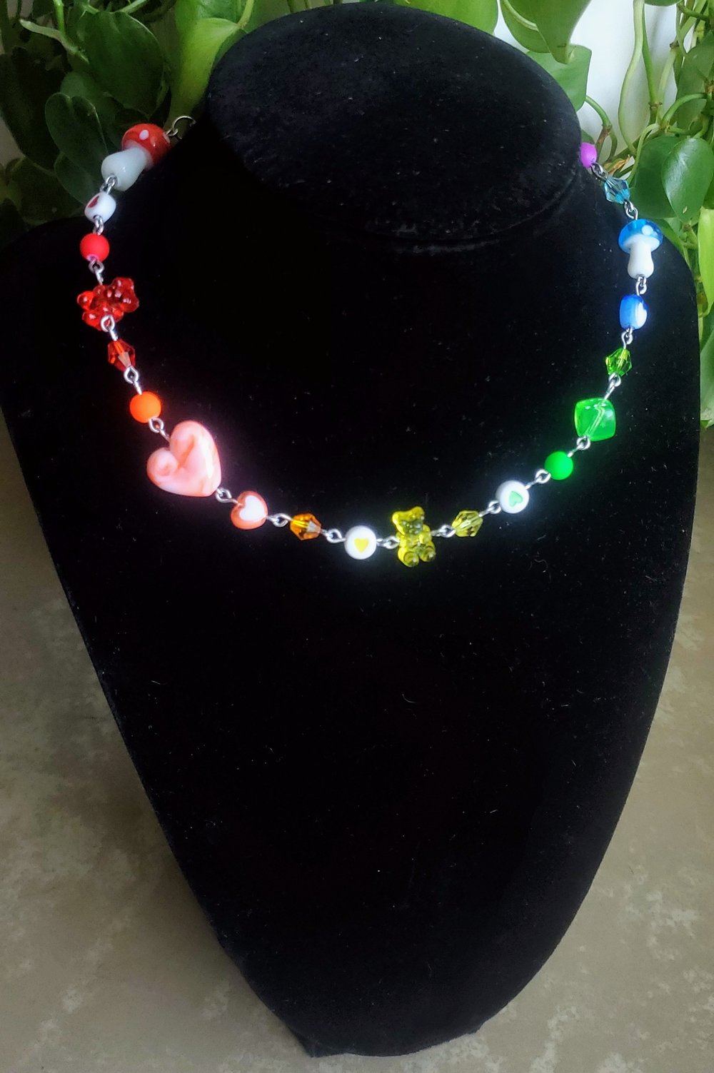 Image of Rainbow π necklace