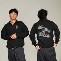 Image of halfzip sweatshirt - Yōkai 