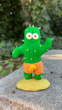 Image 3 of Saguaro Steve Clay Figure 