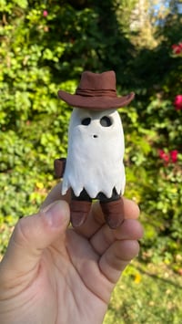 Image 1 of Ghost Cowboy Clay Figure 