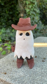 Image 2 of Ghost Cowboy Clay Figure 